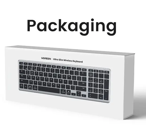 КЛАВИАТУРА БЕЗЖИЧНА KU005 ULTRA SLIM UGREEN - image 14