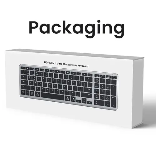 КЛАВИАТУРА БЕЗЖИЧНА KU005 ULTRA SLIM UGREEN - image 14