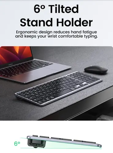 КЛАВИАТУРА БЕЗЖИЧНА KU005 ULTRA SLIM UGREEN - image 7