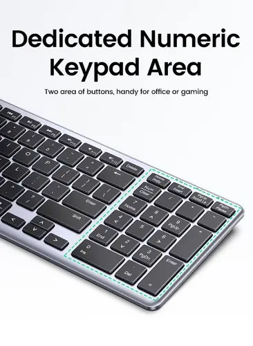 КЛАВИАТУРА БЕЗЖИЧНА KU005 ULTRA SLIM UGREEN - image 8