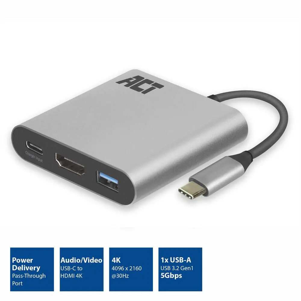 ACT Адаптер USB-C към HDMI 4K - image 1