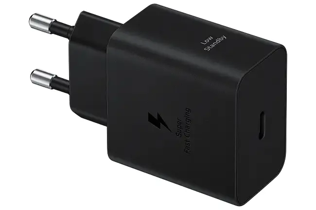 Адаптер, Samsung EP-T4511NBEGEU 45W Power Adapter (TA only, W/O Cable) Black - image 2