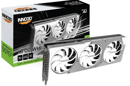 Видео карта, Inno3D GeForce RTX 5070 Ti 16GB GDDR7 X3 OC White