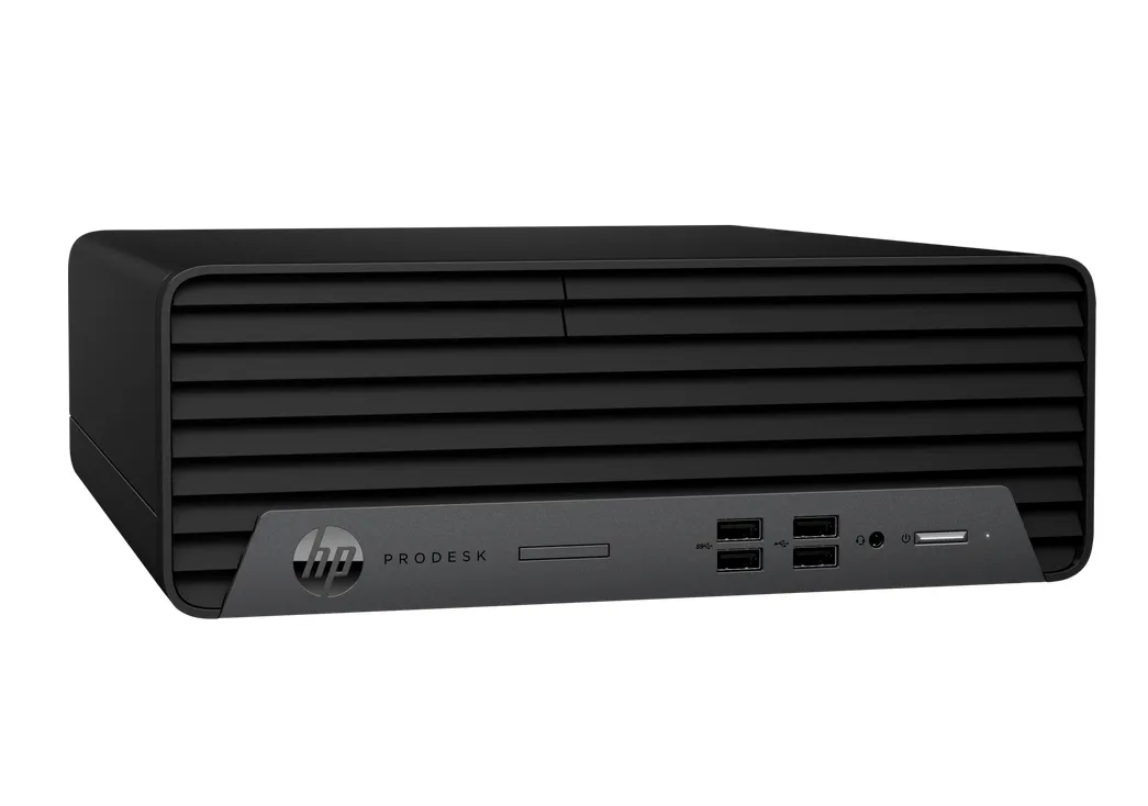 Настолен компютър, HP ProDesk 400 G7 SFF 180W, Core i3-10100(3.6GHz, up to 4.3Ghz/6MB/4C), 8GB 2666Mhz 1DIMM, 256GB M.2 PCIe SSD, DVD+/-RW, VGA port, Free DOS, 1 Year Warranty On-site - image 2