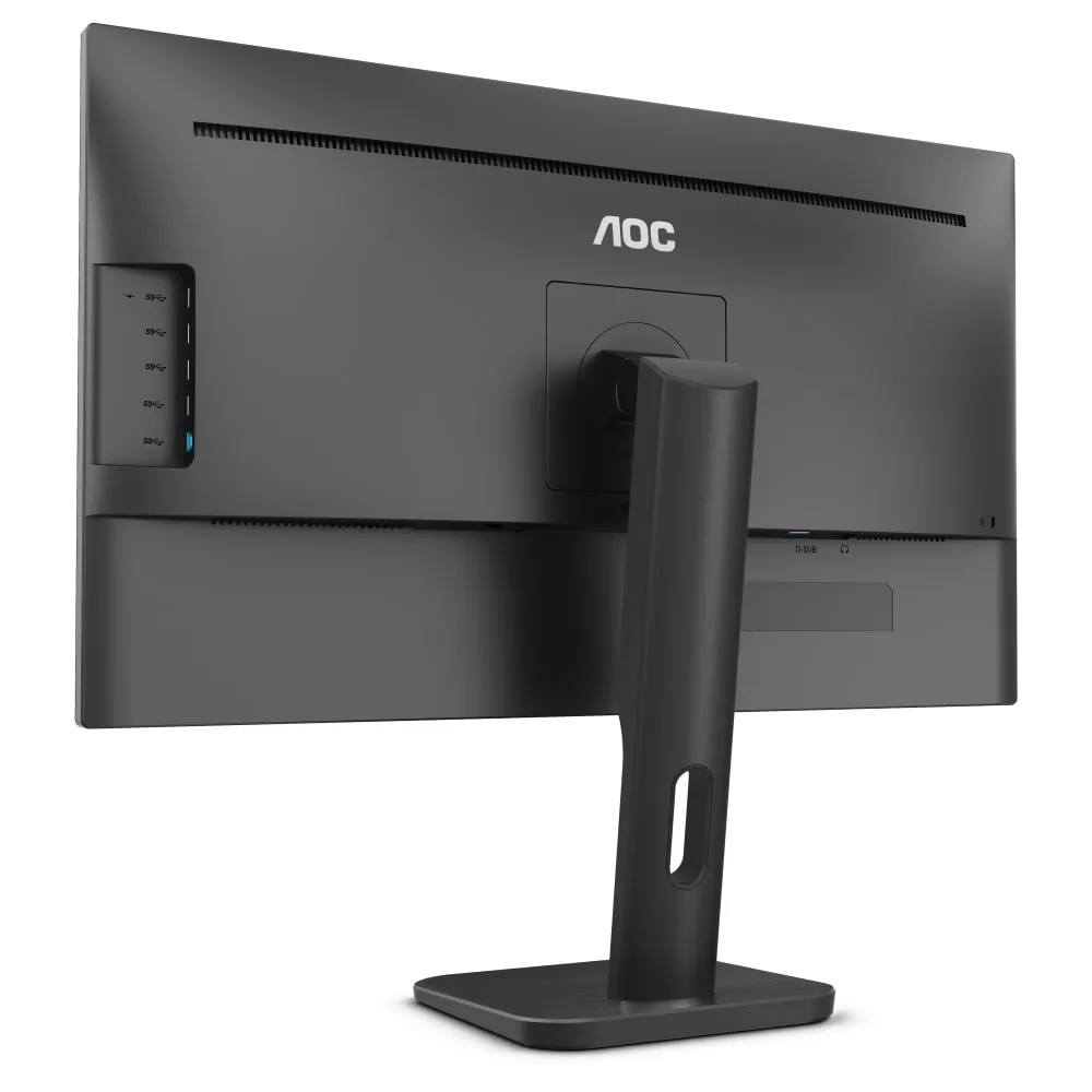 Монитор, AOC 24P1, 23.8" Wide IPS LED, 5 ms, 1000:1, 50M:1 DCR, 250 cd/m2, FHD 1920x1080@60Hz, FlickerFree, Low Blue Light, Tilt, Height Adjust, Pivot, Swivel, USB, D-Sub, DVI, HDMI, DP, Headphone Out, 2Wx2, Black - image 3