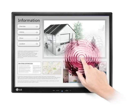 Монитор, LG 17MB15T-B, 17" 5:4 TFT LCD Touch Screen Anti-Glare , LCD, 5 ms, 5,000,000:1 (DFC), 1000:1 (Native), 250cd, 1280x1024, D-SUB, USB, Black