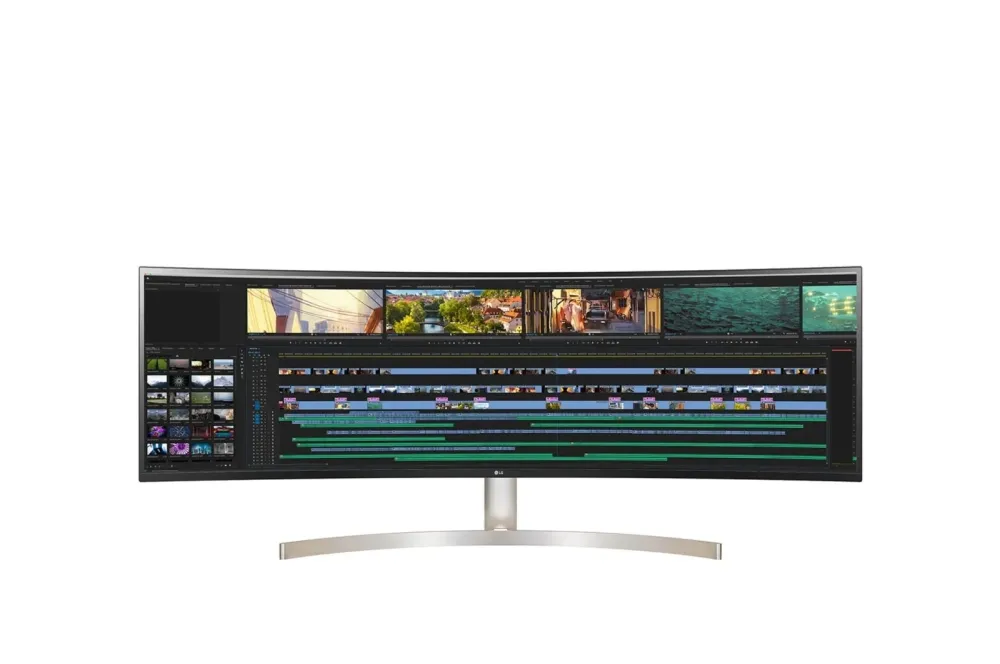 Монитор, LG 49WL95C-WE, 49" 32:9 Curved UltraWide Dual QHD 5120x1440 IPS Panel, USB Type-C, 5ms, 350 cd/m2, 1000:1, HDR10, sRGB 99%, FreeSync, 3 PBP, HDMI, DisplayPort, Speacer 2ch 10W, Tilt, Height, Swivel, Tiltan