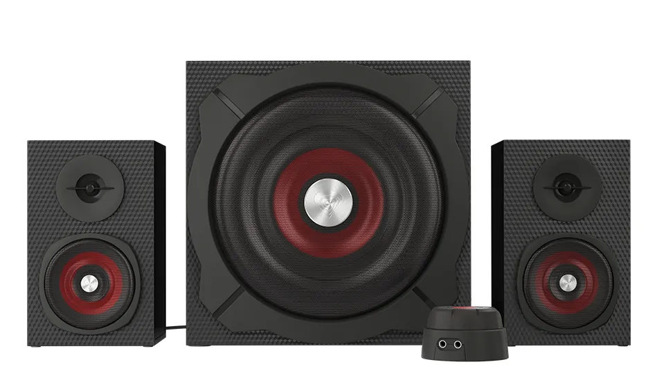 Аудио система, Genesis Speakers Helium 600 60W Rms 2.1 Black Wired Remote Control - image 1