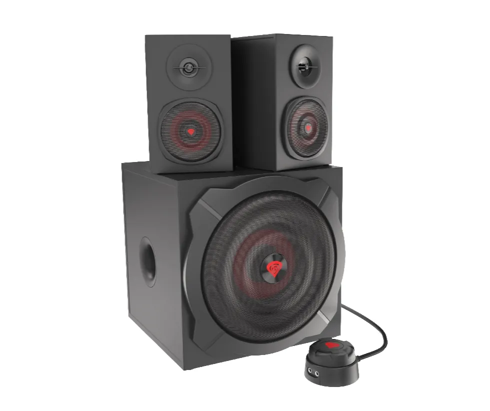 Аудио система, Genesis Speakers Helium 610BT 60W Rms 2.1 Black Wired Remote Control - image 1