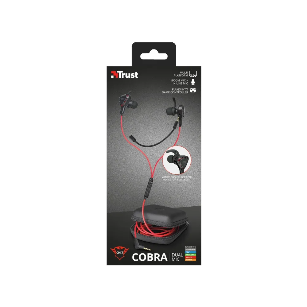 Слушалки, TRUST GXT 408 Cobra Multiplatform Gaming Earphones - image 7