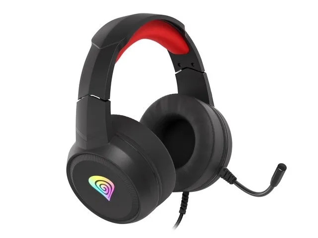 Слушалки, Genesis Gaming Headset Neon 200 RGB Black-Red - image 1