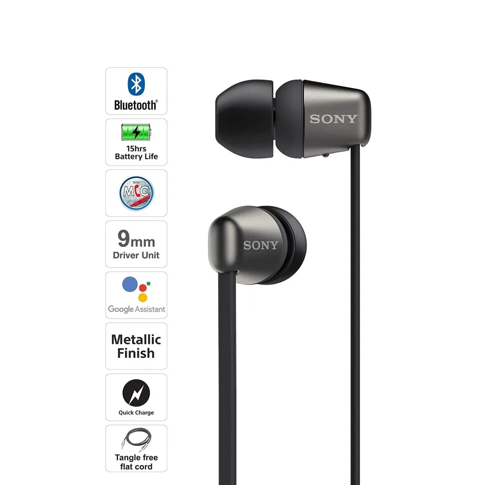 Слушалки, Sony Headset WI-C310, black - image 1