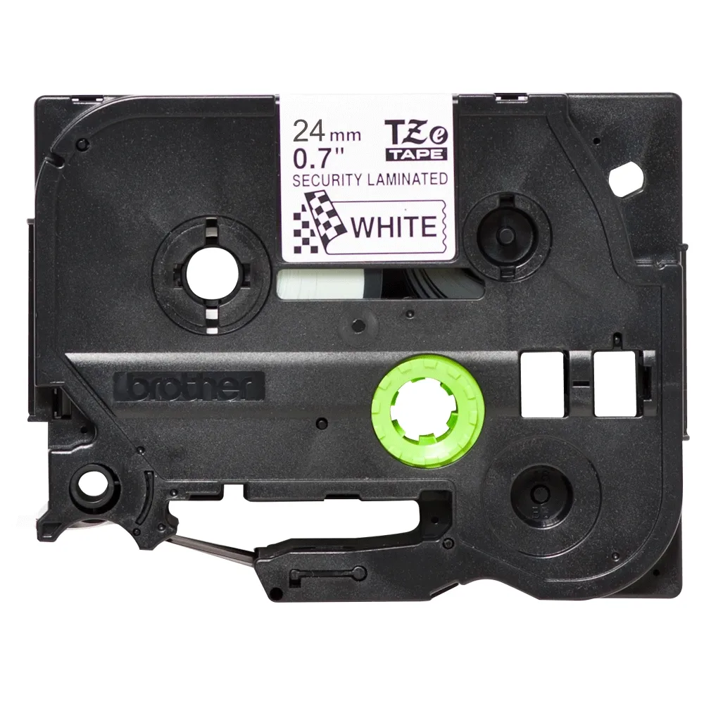 Консуматив, Brother TZe-SE5 Security Tape, black on white, 24mm, 8m - image 1