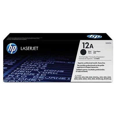 Консуматив, HP 12A Black LaserJet Toner Cartridge
