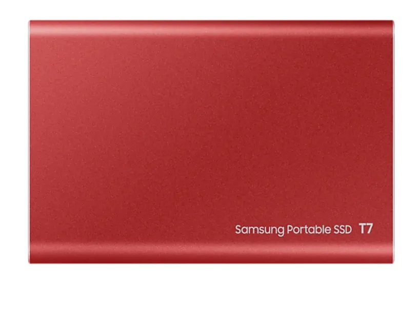 Твърд диск, Samsung Portable SSD T7 1TB, USB 3.2, Read 1050 MB/s Write 1000 MB/s, Metallic Red - image 3