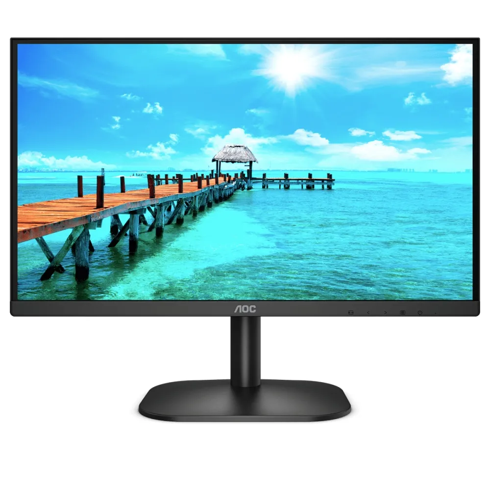 Монитор, AOC 27B2DM, 27" VA WLED, 1920x1080@75Hz, 4ms GTG, 250cd/m2, 4000:1, 20M:1 DCR, AdaptiveSync, FlickerFree, Low Blue Light, Tilt, D-SUB, DVI, HDMI