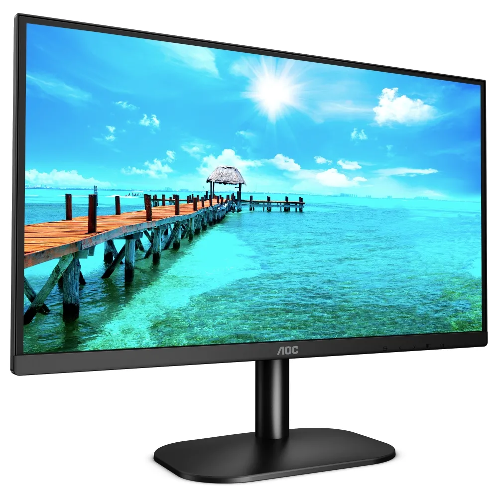 Монитор, AOC 27B2DM, 27" VA WLED, 1920x1080@75Hz, 4ms GTG, 250cd/m2, 4000:1, 20M:1 DCR, AdaptiveSync, FlickerFree, Low Blue Light, Tilt, D-SUB, DVI, HDMI - image 1