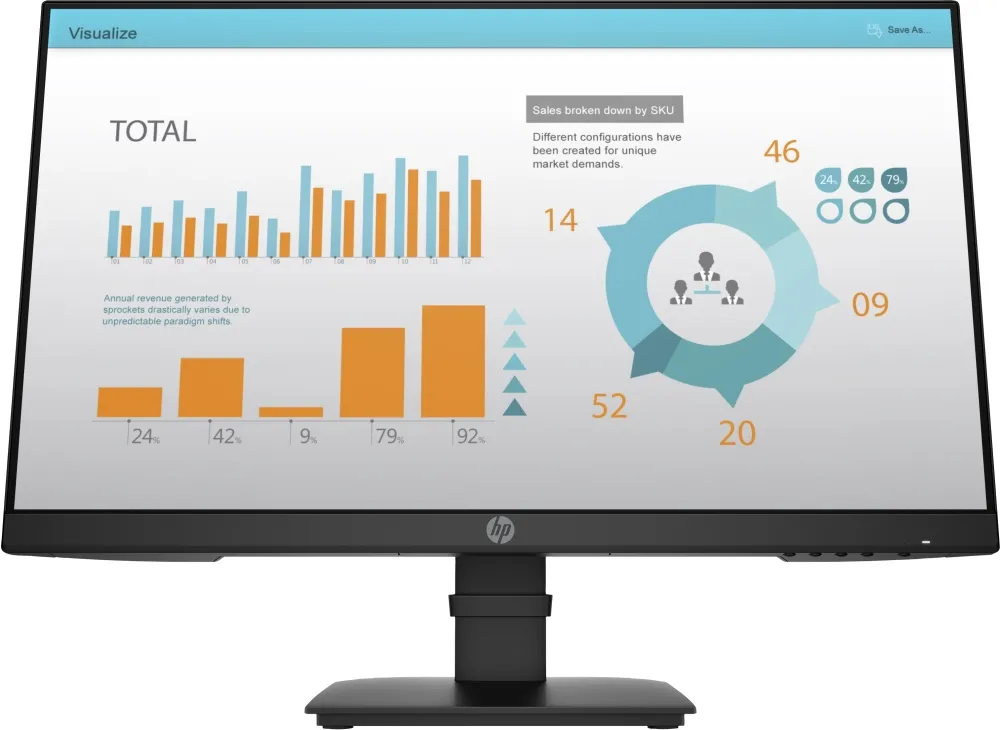 Монитор, HP P24 G4, 23.8" FHD Monitor