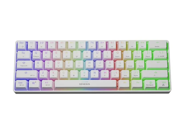 Клавиатура, Genesis Mechanical Gaming Keyboard Thor 660 Wireless RGB Backligtht Gateron Red White