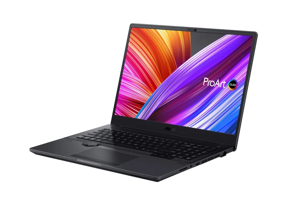 Лаптоп, Asus ProArt Studiobook 16 OLED H5600QM-OLED-L941X, AMD Ryzen 9 5900HX 3.3GHz (16M Cache, up to 4.6GHz, 8 cores)16" WQUXGA (3840 x 2400)OLED 16:10,32GB DDR4,1TB PCIe3.0 SSD,NVIDIA RTX 3060 6GB,WiFi 5.0,Illum Kb.Fingerpint, Win 11 Pro 64,Star Black - image 1
