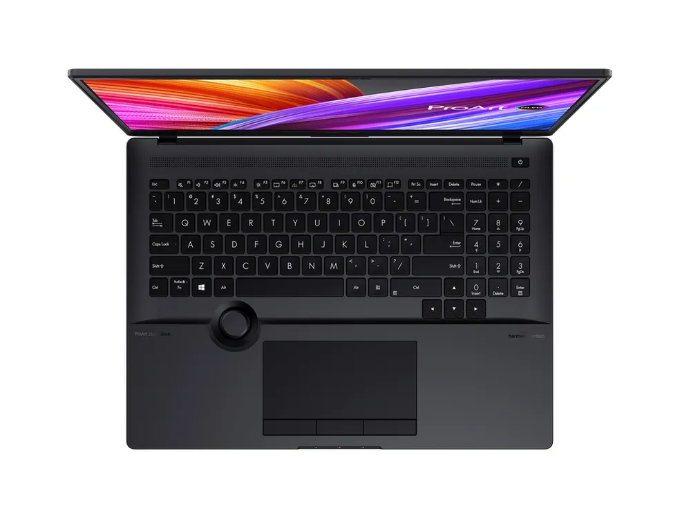 Лаптоп, Asus ProArt Studiobook 16 OLED H5600QM-OLED-L941X, AMD Ryzen 9 5900HX 3.3GHz (16M Cache, up to 4.6GHz, 8 cores)16" WQUXGA (3840 x 2400)OLED 16:10,32GB DDR4,1TB PCIe3.0 SSD,NVIDIA RTX 3060 6GB,WiFi 5.0,Illum Kb.Fingerpint, Win 11 Pro 64,Star Black - image 4
