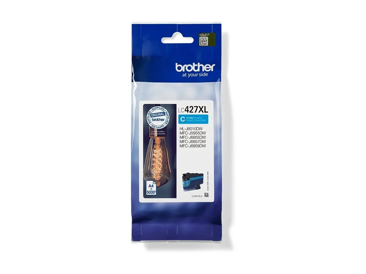 Консуматив, Brother LC-427XLC Cyan Ink Cartridge - image 2