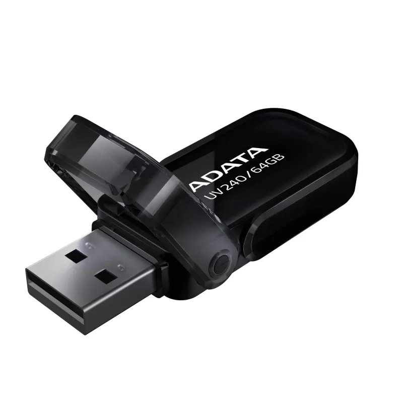 Памет, ADATA UV240 64GB USB 2.0 Black - image 1