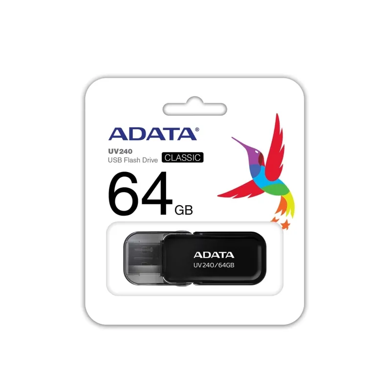 Памет, ADATA UV240 64GB USB 2.0 Black - image 2
