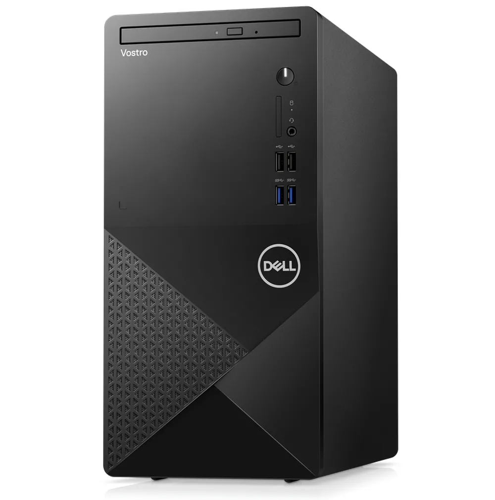Настолен компютър, Dell Vostro 3910 MT, Intel Core i3-12100 (12M Cache, up to 4.3GHz), 8GB, 8Gx1, DDR4, 3200MHz, 256GB M.2 PCIe NVMe + 1TB 7200RPM 3.5" SATA, Intel UHD Graphics 730, Wi-Fi 6, BT, Keyboard&Mouse, WIN 11 Pro, 3Y BO - image 1