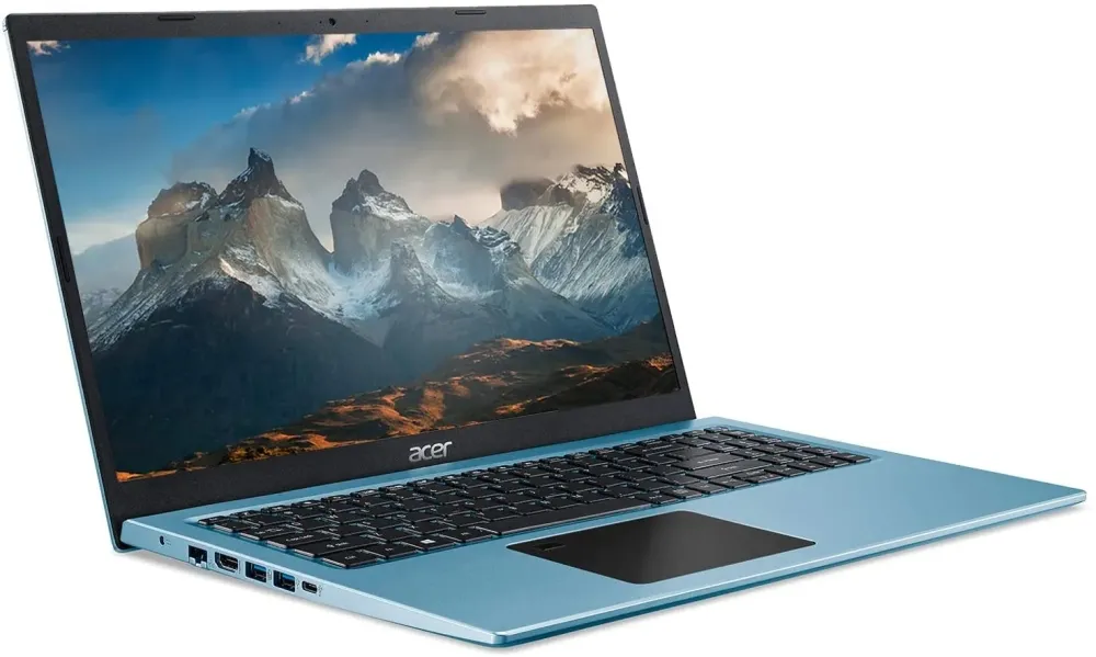 Лаптоп, Acer Aspire 5, A515-56G-599A, Core i5-1135G7 (2.40GHz up to 4.2GHz, 8MB), 15.6" FHD (1920x1080) IPS, 8GB DDR (4GB onboard), 512GB PCIe SSD, HDD kit, GeForce MX450 2GB GDDR5, HD Cam., Mic., WiFi AX, BT, FPR, Linux, Blue