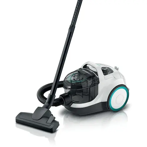 Прахосмукачка, Bosch BGC21HYG1, SER4 Bagless vacuum cleaner ProHygienic, 550 W, 2.0 L, 76 dB(A), White