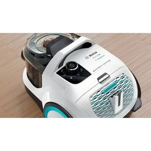 Прахосмукачка, Bosch BGC21HYG1, SER4 Bagless vacuum cleaner ProHygienic, 550 W, 2.0 L, 76 dB(A), White - image 1