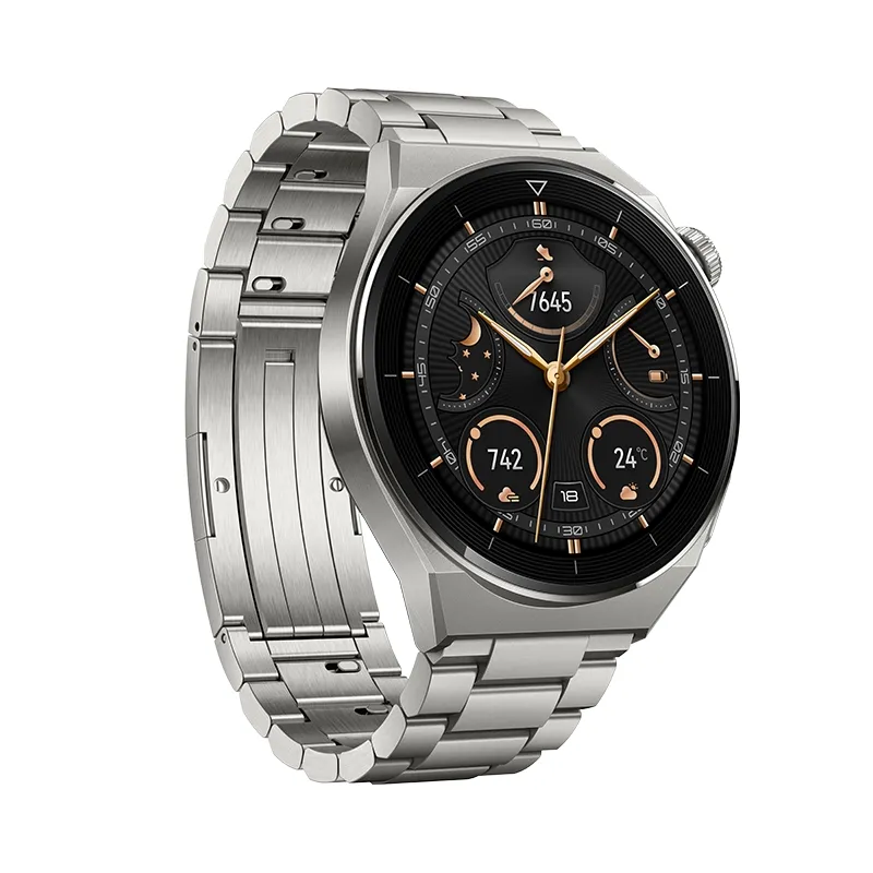 Часовник, Huawei Watch GT 3 Pro 46mm, Odin-B19M, 1.43", Amoled, 466x466, PPI 326, 4GB, Bluetooth 5.2 supports BLE/BR/EDR, 5ATM, NFC, GPS, Battery 530 maAh, Light Titanium Case - image 2