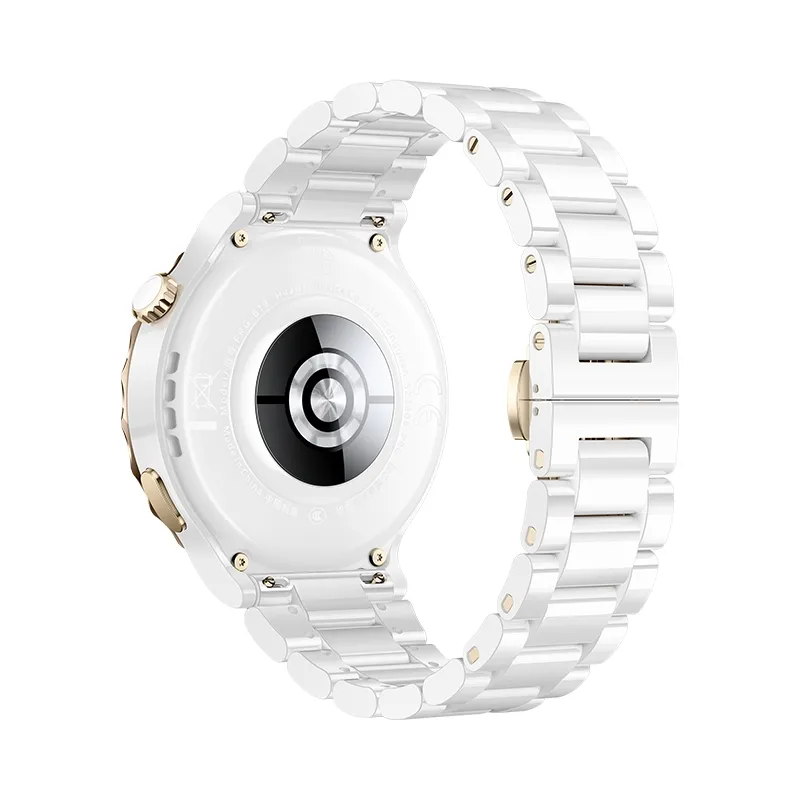 Часовник, Huawei Watch GT 3 Pro 43mm, Frigga-B19T, 1.32", Amoled, 466x466, PPI 352, 4GB, Bluetooth 5.2, supports BLE/BR/EDR, 5ATM, Battery 292 maAh, White Ceramic Strap - image 3