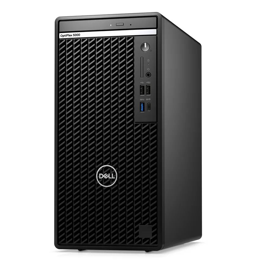 Настолен компютър, Dell OptiPlex 5000 MT, Intel Core i7-12700 (12 Cores/25MB/2.1GHz to 4.9GHz), 8GB (1x8GB) DDR4, 256GB PCIe NVMe SSD, Intel Integrated Graphics, DVD+/-RW, K&M, WIN 11 Pro, 3Y ProSupport and NBD - image 1