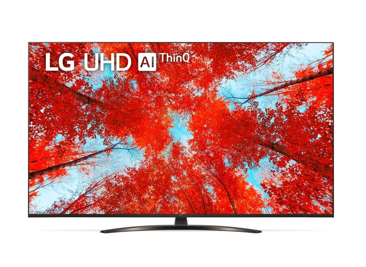 Телевизор, LG 65UQ91003LA, 65" Real 4K UltraHD TV, 3840x2160, DVB-T2/C/S2, Alpha 5 Gen5 Processor, Cinema HDR, Dolby Vision IQ, Dolby Atmos, webOS ThinQ, AI functions, FreeSync, 2ch, WiFi 802.11.ac, Voice Controll, Bluetooth 5.0, Miracast / AirPlay 2, LAN, CI, HDMI