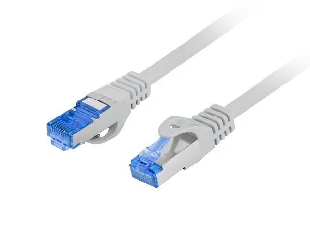 Кабел, Lanberg patch cord CAT.6A FTP LSZH CCA 2m Fluke Passed, grey