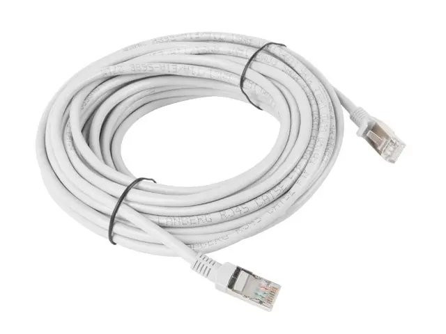 Кабел, Lanberg patch cord CAT.6 10m, grey - image 1