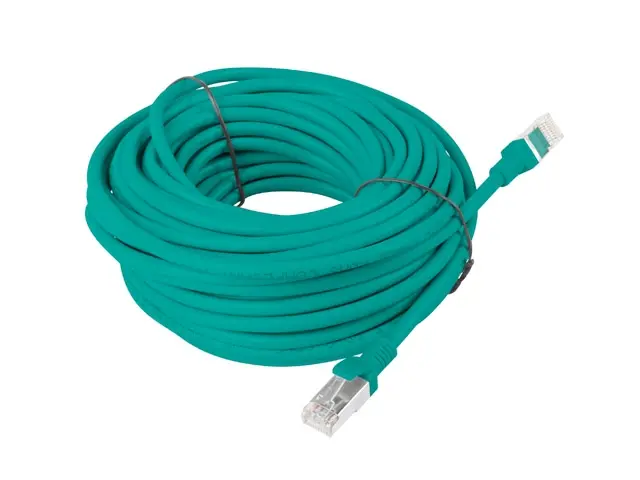 Кабел, Lanberg patch cord CAT.6 15m, green - image 1