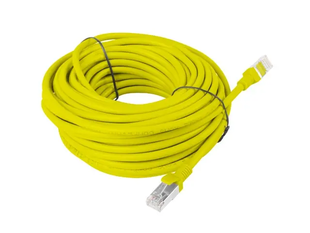 Кабел, Lanberg patch cord CAT.6 15m, yellow - image 1