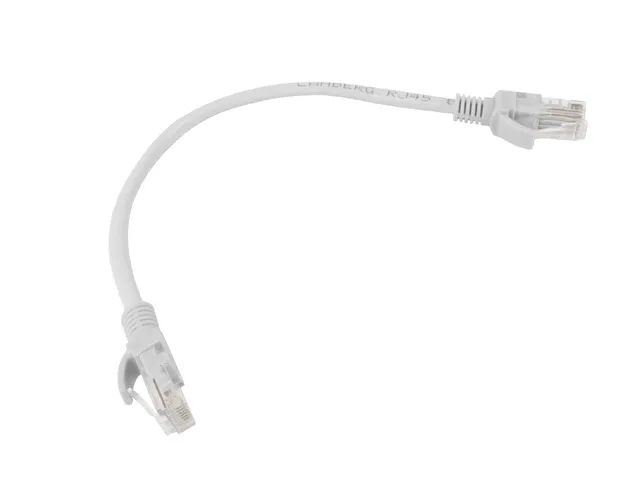 Кабел, Lanberg patch cord CAT.6 UTP 0.25m, grey - image 1