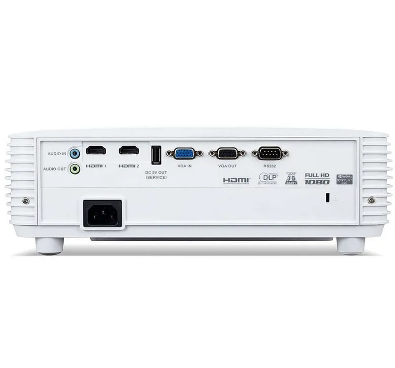 Мултимедиен проектор, Acer Projector X1526HK, DLP, FHD(1920x1080), 4000Lm, 10 000:1, 3D ready, 24/7 operation, Auto Keystone, ACpower on, 2xHDMI, RS232, USB(Type A, 5V/1.5A), Audio in, 1x3W, 3.7kg, White - image 3