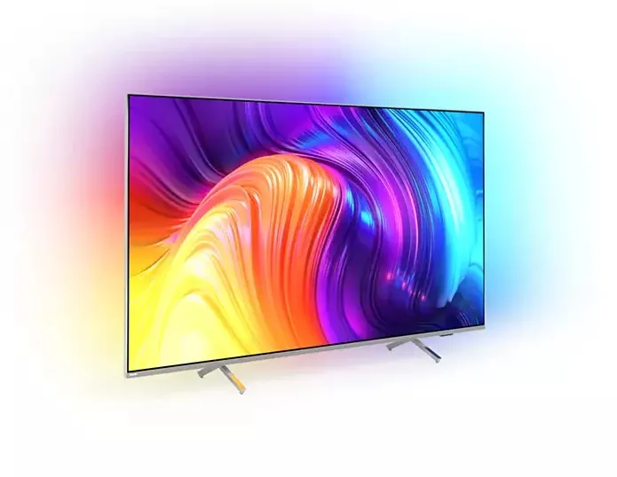 Телевизор, Philips 43PUS8507/12, 43" THE ONE, UHD 4K LED 3840x2160, DVB-T2/C/S2, Ambilight 3, HDR10+, HLG, Android 11, Dolby Vision, Dolby Atmos, Quad Core P5 Perfect/Al, 60Hz, BT 5, eArc HDMI, USB, Cl+, 802.11ac, LAN, 20W RMS, Swivel Stand, Silver - image 2