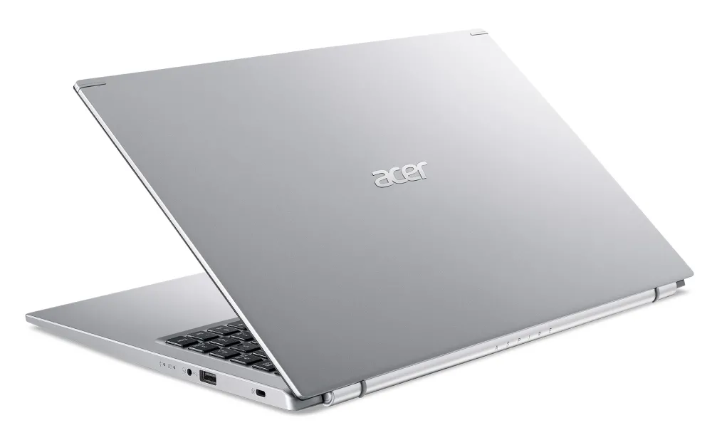 Лаптоп, Acer Aspire 5, A515-56-35C4, Intel Core i3-1115G4 (up to 4.1GHz, 6MB), 15.6" FHD (1920x1080) IPS, Cam&Mic, 1x8GB DDR4 (1 slot free), 512GB NVMe SSD, HDD kit, Intel UMA Graphics, Wi-Fi 6ax, BT 5.1, KB Backlight, Linux, Black - image 1