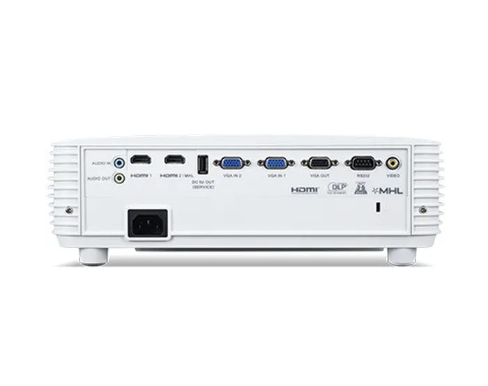 Мултимедиен проектор, Acer Projector X1629HK, DLP, WUXGA (1920x1200), 4800 ANSI Lm, 10000:1, 3D, Auto Keystone, 24/7 operation, Low input lag,  AC power on, 2xHDMI/MHL, no VGA, RCA, RS232, DC Out (5V/1.5A), Audio in/out, 1x10W, 2.9kg, White - image 5