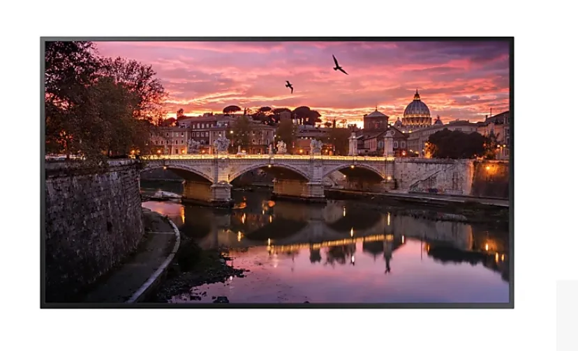 Широкоформатен дисплей, Samsung LFD QB85R, 85" Edge LED BLU, 16/7, 8ms, 4000:1, 350 nit, 3840x2160 UHD, Tizen 4.0, WiFi, Bluetooth, DVI-D, HDMI 2.0 (2), HDCP 2.2, USB 2.0 x 2, IR, RS232C(In/Out), RJ45, Bezel 9.2mm(U/L/R), 11.2mm(B)