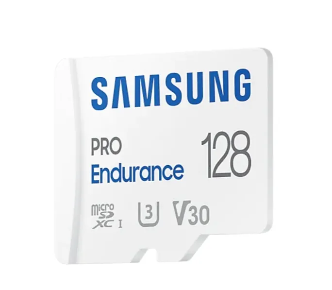 Памет, Samsung 128 GB micro SD PRO Endurance, Adapter, Class10, Waterproof, Magnet-proof, Temperature-proof, X-ray-proof, Read 100 MB/s - Write 40 MB/s - image 1