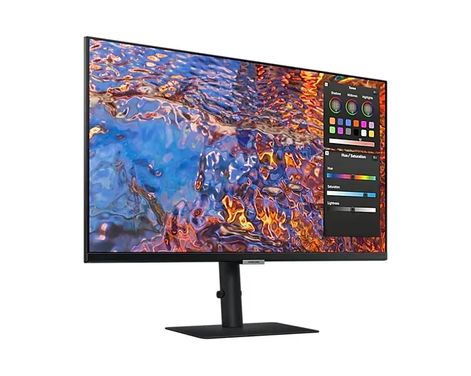 Монитор, Samsung 27B800 , 27" IPS LED, 60 Hz, 5 ms GTG, 3840x2160, 300 cd/m2, 1000:1, HDR 10, Eye Saver Mode, Flicker Free, PBP, PIP, USB-C, 3xUSB 3.0, Display Port 1.4, 2xHDMI 2.2, Headphone Jack, 178°/178°, Black - image 2