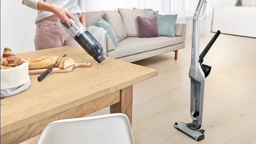 Прахосмукачка, Bosch BCH3K2301, Cordless Handstick Vacuum cleaner 2 in 1 Flexxo Gen2 23Vmax, Serie 4, built-in accessories, Silver - image 1