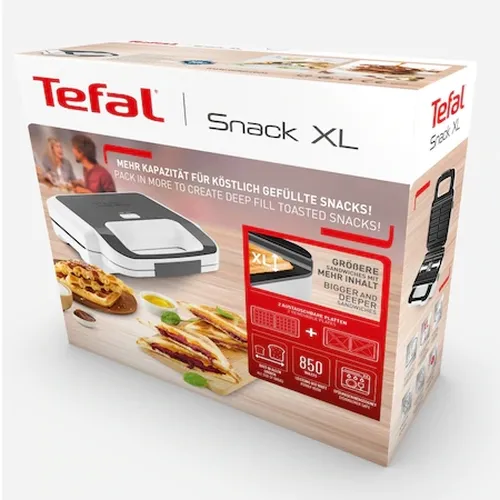 Сандвич мейкър, Tefal SW701110, MULTIPLATES SNACK XL, 850W, plates extra-deep, 2 plates (triagles sandw, waffles) - image 5